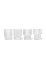 Sada skleniček ferm LIVING Ripple Glasses 4-pack