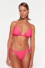 Trendyol Fuchsia Triangle Tunnel Bikini Top