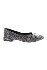 DGN Fb-15-23y Women's Crystal Square Buckle Flats