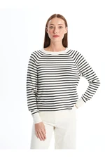 LC Waikiki Crew Neck Striped Long Sleeve Women's Knitwear Sweater