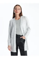 LC Waikiki LCWAIKIKI Basic Shawl Collar Plain Long Sleeve Women's Knitwear Cardigan