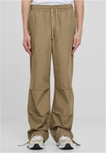 Men's wide poplin trousers - khaki