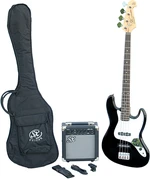 SX SB1 Bass Guitar Kit Black E-Bass