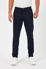 36952 Dewberry Gabardine Cotton Slim Fit Chino Mens Trousers-NAVY