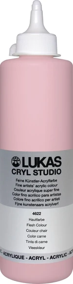 Lukas Cryl Studio Plastic Bottle Peinture acrylique Peach Pink 500 ml 1 pc