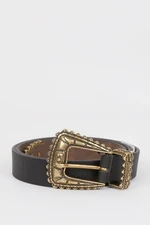 DEFACTO Women's Faux Leather Casual Belt