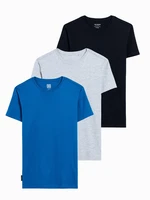 Ombre BASIC 3-pack cotton t-shirt set