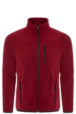 24601 Dewberry 5 Pocket Outdoor Full Zipper Fleece Jacket-BORDEAUX