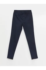 LC Waikiki LCW Dark Navy Blue Elastic Waist Slim Fit Girls Trousers