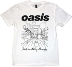 Oasis Maglietta Definitely Maybe Line Drawing Unisex White L