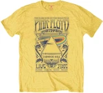 Pink Floyd Camiseta de manga corta Carnegie Hall Poster Unisex Amarillo M