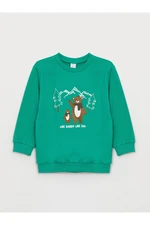 LC Waikiki Crew Neck Long Sleeve Printed Baby Boy Sweatshirt