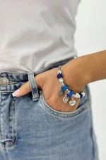 Blue cornflower bracelet