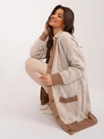 Light beige oversize cardigan