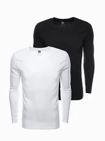 Ombre Clothing Men's plain longsleeve - mix 2