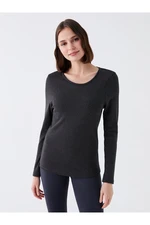 LC Waikiki Women's Crew Neck Plain Long Sleeve Thermal Underwear