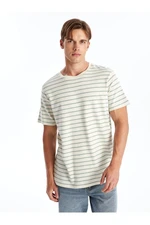 LC Waikiki Crew Neck Short Sleeve Striped Combed Cotton Men's T-Shirt