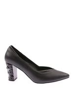 DGN 589 Women's Pointed Toe V-Cut Low-cut Heels Shoes.