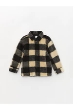 LC Waikiki Plaid Long Sleeve Plush Baby Boy Shirt Jacket