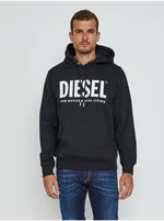 Diesel Sweatshirt - SGIRKHOODECOLOGO SWEATSHIRT black