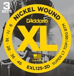 D'Addario EXL125-3D Struny pre elektrickú gitaru