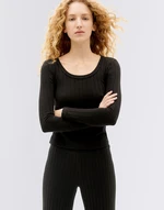 Thinking MU Black Trash Casilda L/S Top BLACK XS