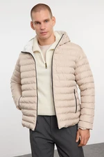 Trendyol Stone Regular Fit Hooded Winter Coat