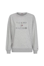 Tommy Hilfiger Mikina - TIARA ROUND-NK SWEATSHIRT sivá