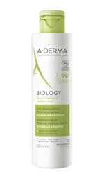 A-Derma BIOLOGY Dermatologické odličovací mléko hydratační čisticí 200 ml