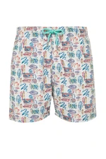 Trendyol Multi Color Standard Size Leaf Print Swim Shorts