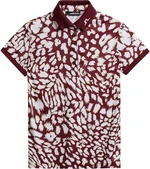 J.Lindeberg Tour Tech Print Glitch Leo Lime S Polo