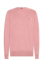 Tommy Hilfiger Sveter - PIMA ORG CTN CASHMERE CREW NECK ružový