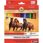 Koh-i-noor Sada trojbokých pasteliek tricolor 36 ks