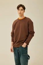 DEFACTO Boxy Fit Crew Neck Printed Sweatshirt