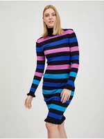 Blue and Black Ladies Striped Sweater Dress ORSAY - Ladies