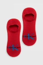 Ponožky Calvin Klein Jeans pánské, červená barva, 701218733