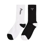 Zodiac Socks 2-pack black/white Aries