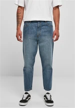 Men's Cropped Tapered Jeans Blue