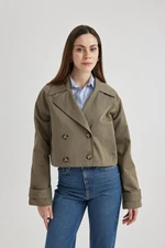 DEFACTO Crop Trench Coat