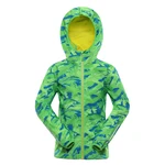 Children's softshell jacket with membrane ALPINE PRO LANCO neon green