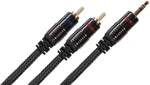 Audio Tuning 2 RCA - Klinke 3,5mm 0,5 m Schwarz Hi-Fi-Zusatzkabel