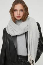 Trendyol Light Gray Soft Textured Women's Scarf