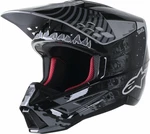 Alpinestars S-M5 Solar Flare Helmet Black/Gray/Gold Glossy S Kask