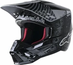Alpinestars S-M5 Solar Flare Helmet Black/Gray/Gold Glossy S Bukósisak