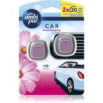 AmbiPur Car Flowers&Spring osviežovač vzduchu do auta 2x2 ml