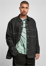 Oversized Trucker Jacket black raw