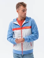 Ombre Men's hooded windbreaker jacket