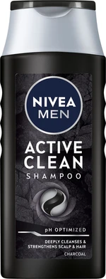 Nivea Šampon s aktivním uhlím pro muže Active Clean 250 ml