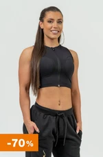 NEBBIA Women's crop top with high support INTENSE Mesh