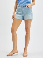 Orsay Light Blue Denim Shorts - Women